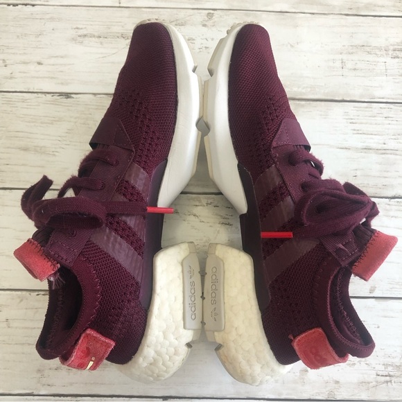 Adidas POD-S 3.1 Boost Ultra Hi-Res Women’s Burgundy Sneakers Size 7 - Picture 10 of 13